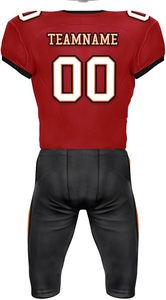 Uniforme de football américain respirant à manches courtes en matériau durable de qualité supérieure avec taille élastique pour hommes adultes - Option de marque privée - Product Image 3