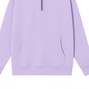 Sudadera de hombre con cremallera de un cuarto, diseño color block, corte regular, tejido de felpa de algodón, estilo casual, artículo superventas. - Product Image 5