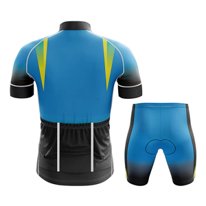 Ensemble de vêtements de cyclisme personnalisés avec logo d'équipe, sublimation, respirant, imperméable, tissu en molleton 100% coton, shorts de cyclisme - Product Image 2