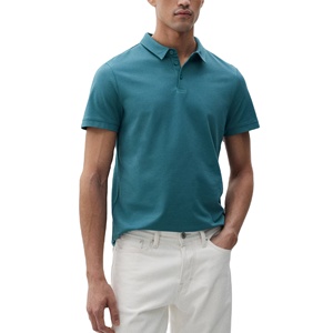 Men's Premium Quality 100% Cotton Casual Short Sleeve for Shirts Breathable Woven Fabric with Solid <b>Pattern</b> and Fringe Design - Product Image 3