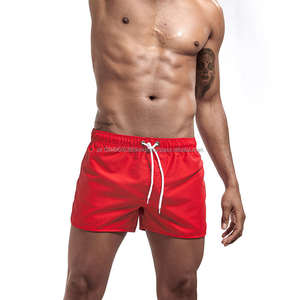 กางเกงขาสั้นว่ายน้ําแห้งเร็วแบบกําหนดเองระดับไฮเอนด์กางเกงว่ายน้ําสั้นบุรุษกางเกงขาสั้นกระดานสีแดงกางเกงขาสั้นพิมพ์ลายผู้ชาย - Product Image 4