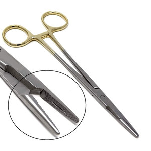 ที่จับเข็มแบบแมนนวล Olsen Hegar ด้ามทอง ขนาด 5.5 นิ้ว อุปกรณ์ผ่าตัดตาคุณภาพพรีเมียม พร้อมหัวทังสเตนคาร์ไบด์ ได้รับมาตรฐาน CE - Product Image 1