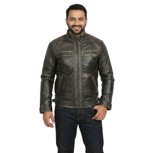 Hot Selling <b>Men</b> Clothing <b>Leather</b> <b>Jacket</b> New Fashion <b>Men</b> <b>Leather</b> <b>Jacket</b> Windproof <b>Leather</b> <b>jacket</b> for <b>men</b> - Product Image 3