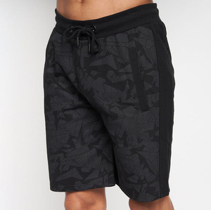 <b>Men</b> Fleece Shorts Geometric <b>Camo</b> Print Cotton Polyester Jogger Shorts Athletic Gym Activewear Drawstring Waist Wholesale - Product Image 1