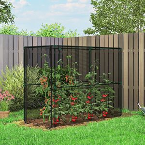 Rete Protettiva per Giardino con Porta con Cerniera per la Protezione delle Piante dagli Animali - Nera - Product Image 2