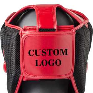 100% Cow Hide & PU Leather Shock Absorbent Protection Muay Thai MMA Boxing Head Guard Mouthguard - Product Image 2