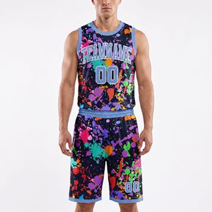 Conjunto de Camiseta de Baloncesto Personalizada Five B para Hombre, Impresión Sublimada con Nombre y Número del Equipo, Camiseta sin Mangas de Malla Transpirable, Ajuste Atlético para Toda Temporada - Product Image 1