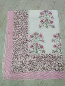 Chal de Algodón Estampado de Lujo para Mujer, Último Diseño Indio, 100% Algodón, Ancho, Estampado a Bloques, Hiyab, Bufanda, Chales - Product Image 3