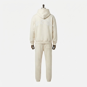 Conjunto de Sudadera con Capucha Oversize y Pantalones Jogger de Algodón Pesado Personalizado, Estilo Urbano, Venta al por Mayor OEM ODM - Product Image 4