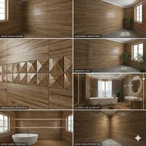 กระเบื้องปูพื้นลายไม้ธรรมชาติ สีโอ๊คอ่อน โทนไม้เบจ ลายไม้แนวนอน ผิวสัมผัสไม้ กระเบื้องพอร์ซเลน GVT PGVT - Product Image 4