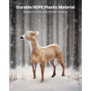 Señuelo de Caza Realista y Duradero de HDPE para Ciervos, con Patas Plegables para Fácil Transporte, Señuelo de Ciervo para Caza - Product Image 5