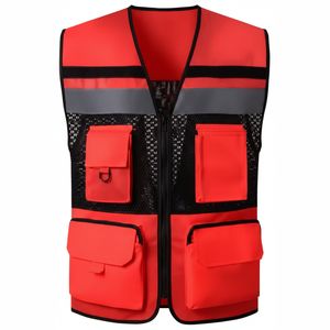 Gilets de Travail Décontractés pour Hommes en Nylon/Coton Personnalisés de Haute Qualité, Multi-Poches, Imperméables et Respirants pour l'Automne – Vente en Gros - Product Image 2