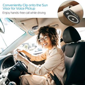 Kit Vivavoce Wireless V4.1 per Auto con Ricevitore Audio Bluetooth, Chiamate a Mani Libere e Lettore Musicale per Parasole - Product Image 6