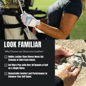 Guantes de Golf para Mujer |   Diseño de malla flexible para una ventilación fresca | Recubrimiento de Silicona con Textura de Cuero para un Agarre Máximo, Duración Superior - Product Image 2