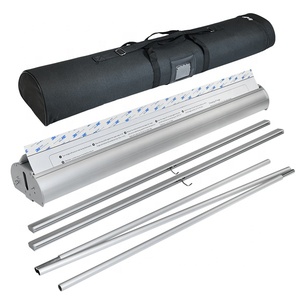 <span class=keywords><strong>Banner</strong></span> <span class=keywords><strong>Roll</strong></span>-<span class=keywords><strong>up</strong></span> in alluminio all'ingrosso supporto per <span class=keywords><strong>Banner</strong></span> portatile retrattile a rullo pubblicitario su entrambi i lati con stampa personalizzata - Product Image 1