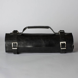 Porte-couteaux de cuisine professionnel en cuir de vache véritable avec logo personnalisé, sac en cuir pour couteau de chef LKR-0397 - Product Image 3