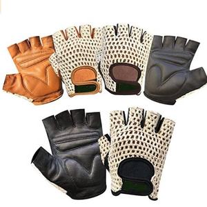 Custom Logo Waterproof Leather Cycling Gloves Half <b>Finger</b> Outdoor Sports Mountain <b>Bike</b> Riding Crotch Mesh Gel Padded Wholesale - Product Image 4