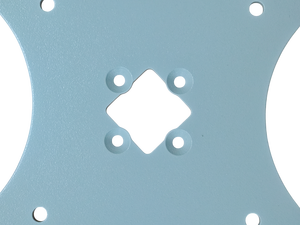 Plaque de support en acier CNC sur mesure, revêtement poudré, base de montage pour équipement de présentation de machines, applications industrielles 300x200x20mm - Product Image 4