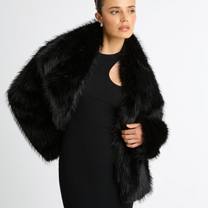 เสื้อโค้ทขนเฟอร์เทียมแบบอเมริกันของ Nesta Sports สำหรับผู้หญิงไซส์ใหญ่ มีฮู้ด คอปกพับได้ เหมาะสำหรับฤดูใบไม้ร่วงและฤดูหนาว - Product Image 3