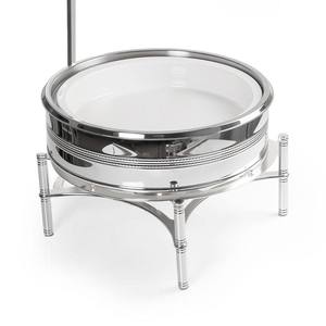 Calentador de Comida Tipo Buffet de Acero Inoxidable de Lujo, con Tapa Colgante y Soporte para Brazo - Product Image 3