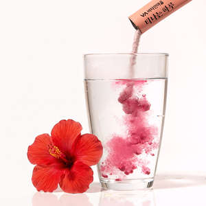 Vitamin Village Thé Coréen en Poudre aux Fleurs, Mélange Hibiscus et Sureau, Sans Sucre, Riche en Vitamine C, 5g x 14 Sachets, Nouveauté - Product Image 5