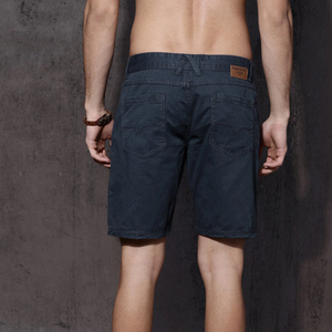 <b>Men's</b> Summer Eco-Friendly 100% Cotton Mid Waist Front Logo Breathable Quick Dry Casual Chino Shorts with Pockets - Product Image 2