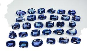 Piedras preciosas de tamaño calibrado sueltas de corte facetado de tanzanita natural 100%, piedras preciosas de tanzanita azul oscuro de forma múltiple alta a granel - Product Image 2