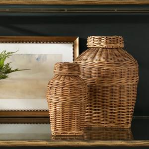 Cestas de ratán hechas a mano en forma de jarrón de jengibre, caja de almacenamiento decorativa de calidad premium. - Product Image 6