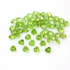 Peridoto Verde Natural, Corte Corazón, Piedra Preciosa Suelta, Precio al por Mayor, Peridoto Calibrado de 6MM para Fabricación de Joyería - Product Image 1