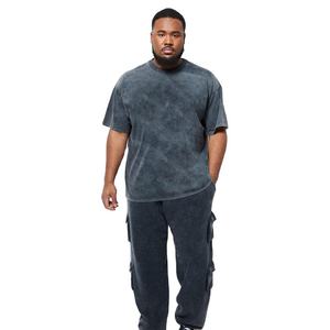 Camiseta Oversize Vintage con Lavado Ácido para Hombre, 100% Algodón, Estilo Urbano, Informal, Moda de Verano, Proveedor Mayorista, Marca Privada - Product Image 1
