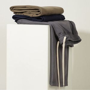 Pantalones Deportivos Verde Oliva para Hombre, Cintura Elástica con Cordón, Bolsillos Laterales, Pantalones de Punto Transpirables de Peso Medio, Ropa de Otoño - Product Image 4