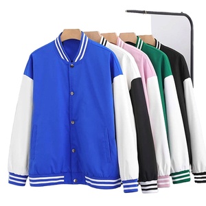 Custom Men's Jackets Coat Design Baseball Loose Plus Size Embroidery Letter Male Varsity Jackets Spring Men's Jacket - Product Image 1