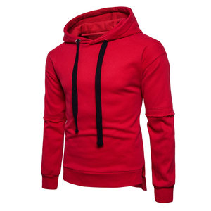Sweat à capuche d'hiver isolé pour homme avec logo personnalisé, en polaire épaisse, idéal pour l'entraînement sportif professionnel en salle de sport - Product Image 1