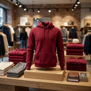 Sweat-shirt à capuche décontracté pour homme, en coton mélangé doux, molletonné, pour tous les jours, vêtements de sport, mode streetwear - Product Image 5