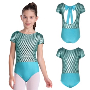 Maillot de Ballet Metálico para Niñas de 5 a 14 Años, Traje de Gimnasia para Actuaciones en Escenario, Venta al por Mayor, Danza Contemporánea, Moderna y Lírica - Product Image 2