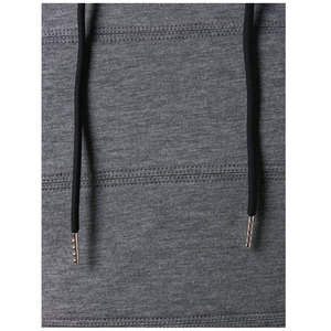 Sudadera con Capucha Gris para Hombre, Corte Ajustado, Cierre de Botones, Tejido de Algodón, Estilo Casual para Otoño - Product Image 6