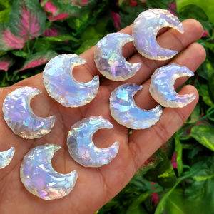 Colgante de luna de opalita premium |   Escultura de Luna en Cristal Natural |   Collar de Joyería Curativa |   Regalo para Ella, Amuleto Espiritual para Mujer - Product Image 3