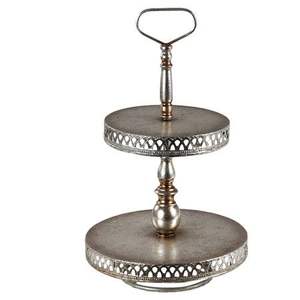 Elegante Soporte Metálico de 3 Niveles para Servir Pasteles con Construcción Sólida para Eventos de Aniversario y Decoración del Hogar - Product Image 5