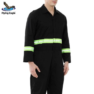 Combinaison de travail robuste en coton respirant avec coutures renforcées, vêtements de sécurité industrielle - Product Image 6