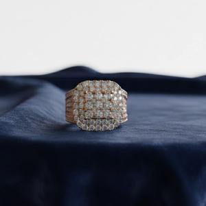 Iced Out Hip Hop Diamond <b>Ring</b> for <b>Men</b> 925 Silver 10K 14K Gold Wide Band Luxury Bling <b>Ring</b> Streetwear Jewelry Gift for Him - Product Image 5