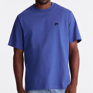 Camisetas de Hombre 100% Algodón con Logotipo Personalizado, Manga Corta, Cuello Redondo, Color Sólido, Ropa Urbana, Proveedor Mayorista, Moda Americana - Product Image 1