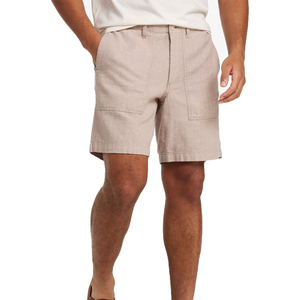 Shorts Bermuda en toile de coton écologique pour homme, couleur unie, avec poches, cordon de serrage, style décontracté, taille mi-haute, décoration à cordon - Product Image 5