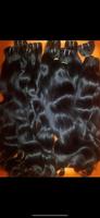 Extensions de cheveux naturels Remy de temple indien en gros, vierges non traités, bouclés/ondulés profonds, 100% cheveux humains, double trame faite à la machine