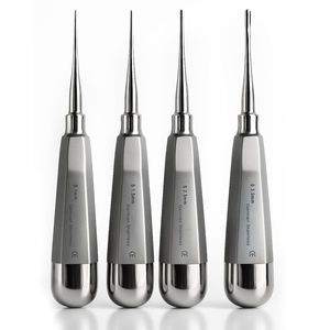 Juego de 4 Elevadores Dentales Luxating Rectos Configuración V2 Herramientas de Extracción Reutilizables Atraumáticas (Tamaños 1.5, 2.5, 3.5, 4.5mm) - Product Image 1