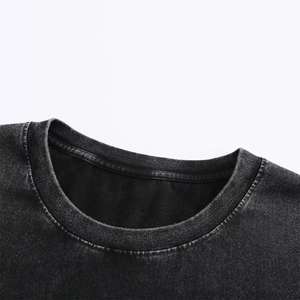 Camiseta Personalizada con Lavado Ácido, 100% Algodón, Estilo Vintage, Cuello Redondo, Corte Holgado - Product Image 2