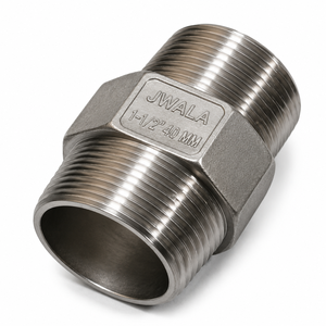 Raccord hexagonal en acier inoxydable 304 de 1-1/2 pouce, qualité A, soudé bout à bout, galvanisé, pour tuyauterie industrielle et manipulation de produits chimiques, 40 pouces - Product Image 1