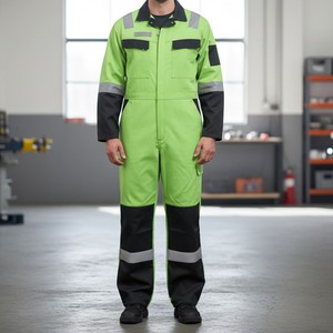 Industrial Reflective Safety <b>Overall</b> with Multiple Pockets for Factory and Engineering Workers - Product Image 1