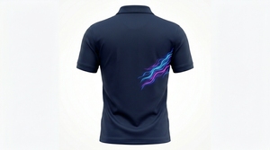 Camisas de Hombre Transpirables Antiarrugas de Manga Corta, Tejidas, con Logotipo Personalizado, Spandex/Poliéster, Estilo Golf de Alta Calidad - Product Image 2