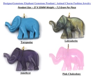 Pendentif éléphant de créateur avec serti clos de pierres précieuses, breloque animale, style bohème, plaqué or 18 carats, certifié IGI, 7,2g, pour soirée et mode - Product Image 6