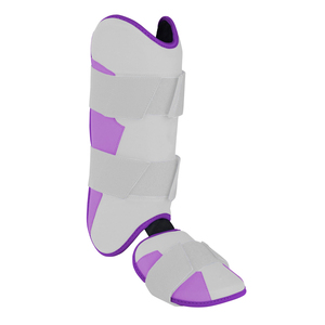 Protector de Pierna Ajustable de Neopreno con Cierre de Velcro, Negro y Morado, Equipo de Protección para Adultos, Uso en Todas las Estaciones - Product Image 3